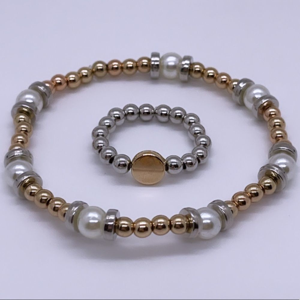 NWT Wool + Pepper Co. Mixed Metals Jewelry Set (2)